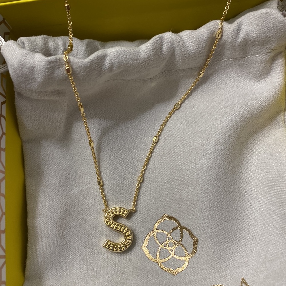 Kendra Scott Letter S Pendant Necklace